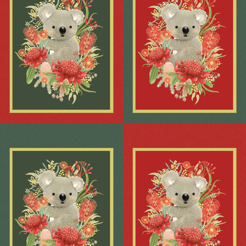 Jen Digital Christmas - Koala Panel