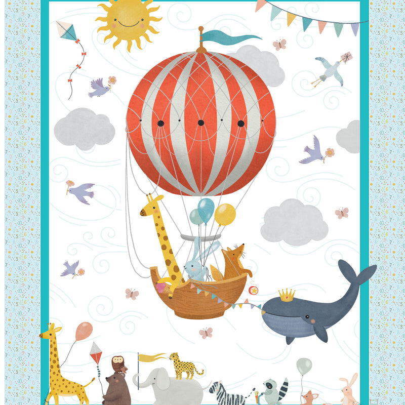 Little Adventure Balloon Cot Panel