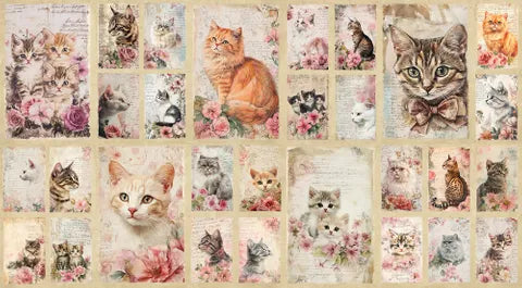 Coops Farm Cats & Kittens Panel - DV7936
