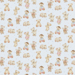 Bed Buds - Teddies on Blue