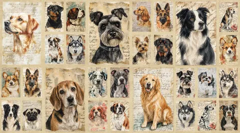 Coops Farm Dogs Panel - DV7937