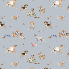 Sew Many Animals - Playful Pups - Blue - DV8000