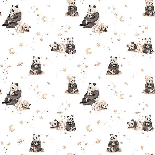 Sew Many Animals - Sleepy Pandas - White - DV8004
