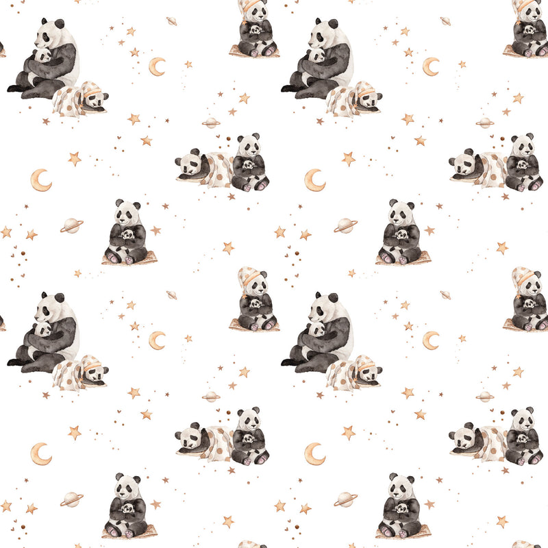 Sew Many Animals - Sleepy Pandas - White - DV8004