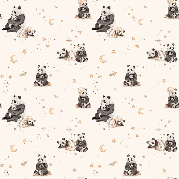 Sew Many Animals - Sleepy Pandas - Cream - DV8005