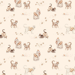 Sew Many Animals - Playful Kittens - Cream - DV8008