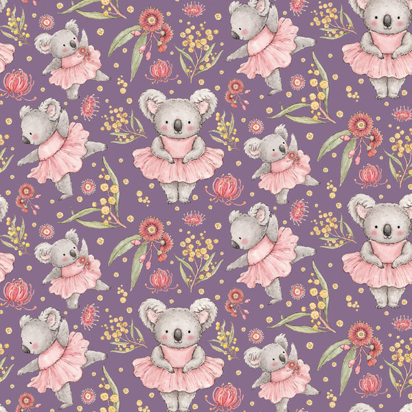 Koala Ballerina – Dancing Koalas Mauve – DV8051