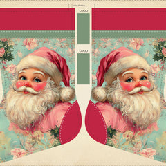 Santa's Symphony - Vintage Santa Stocking