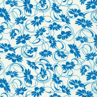 Flowerhouse Daisy's Bluework by Debbie Beaves for Robert Kaufman