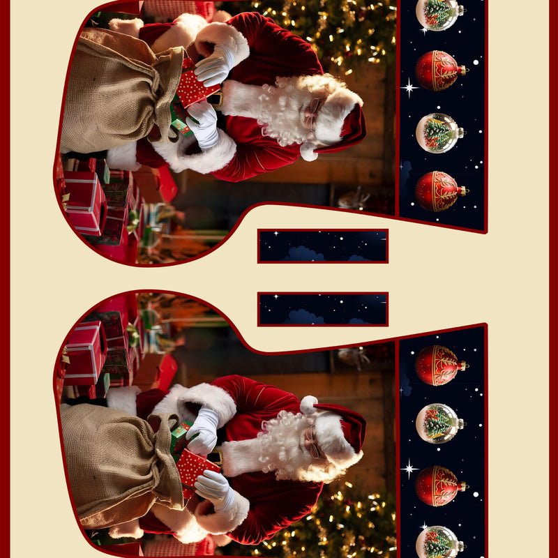 Santa's Packing Stocking Panel