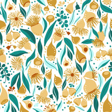 Load image into Gallery viewer, Plentiful Blooms - Gumnuts - Gold/White