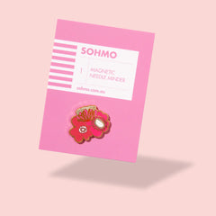 SOHMO Magnetic Needle Minder - Blooms in Pink