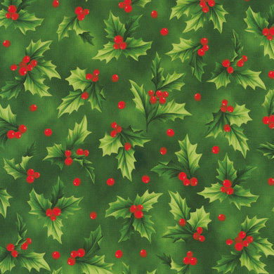 Vintage Christmas - Holly on Pine