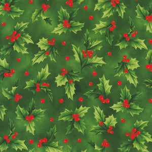 Vintage Christmas - Holly on Pine