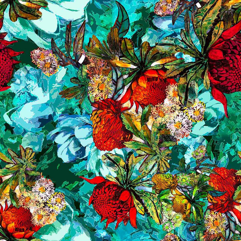 Glorious Gum Blossoms - Waratah