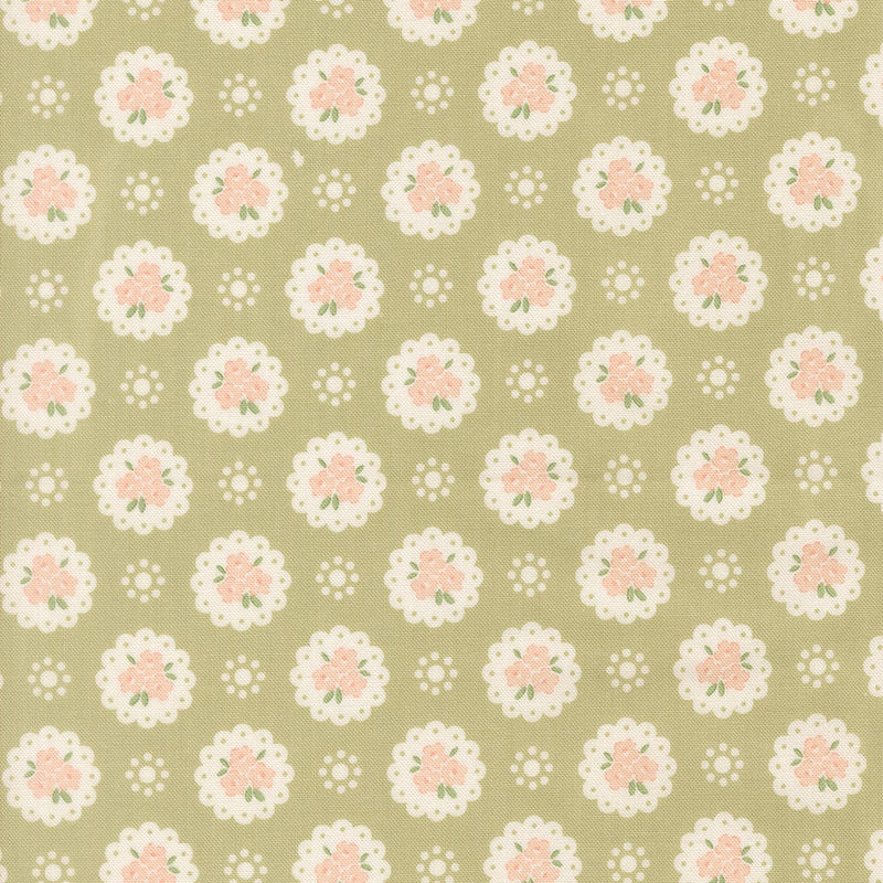 Handmade Sweetness – Doily Blooms Green