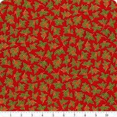 Holiday Charms - Holly on Red