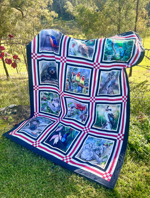 Our Aussie Friends Panel Quilt Kit