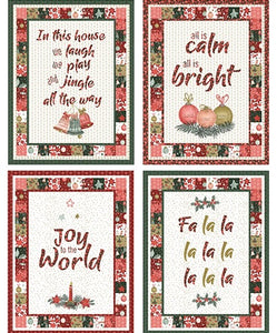 A Vintage Christmas Art Panel