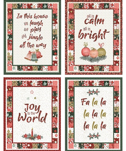 A Vintage Christmas Art Panel