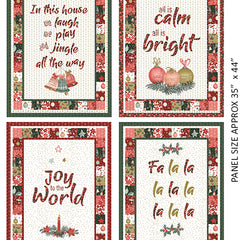 A Vintage Christmas Art Panel