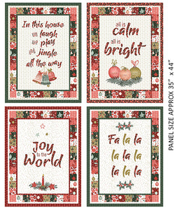A Vintage Christmas Art Panel