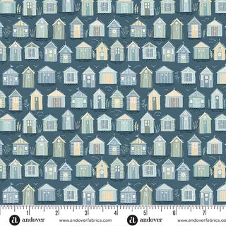 Driftwood - Beach Huts Blue 174B