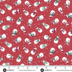 Country Christmas - Snowmen Red