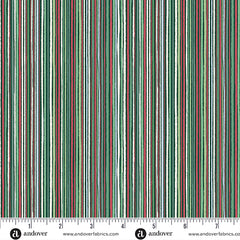 Country Christmas - Fine Stripe Green