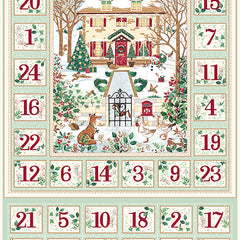 Country Christmas Advent Calendar Green