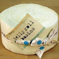 Bella Solids - Snow - 2.5 inch Jelly Roll - 40 pieces