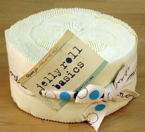 Bella Solids - Snow - 2.5 inch Jelly Roll - 40 pieces