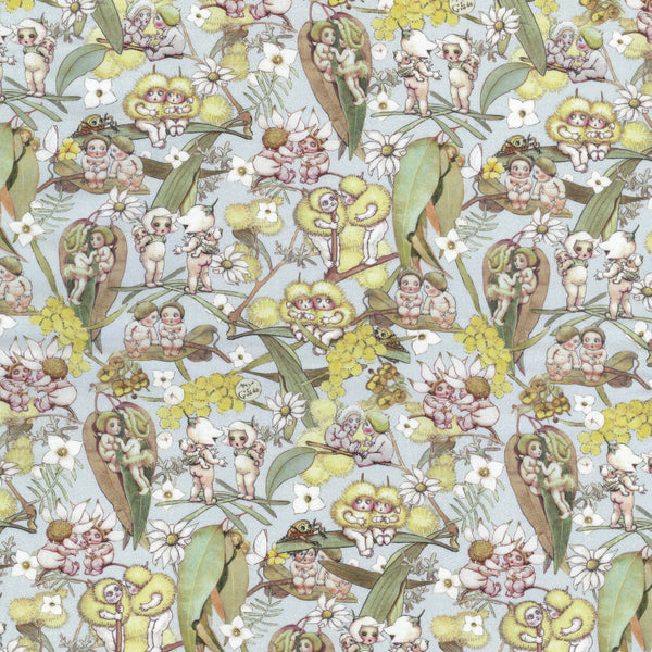 May Gibbs - Gossiping Gumnuts Light Blue