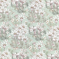May Gibbs - Pastel Flowers Mint