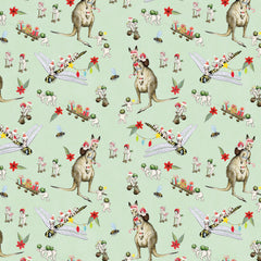 May Gibbs Christmas - Gumnut Adventures Soft Lime