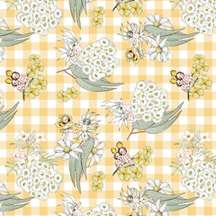 May Gibbs Garden Playtime - Gingham Yellow