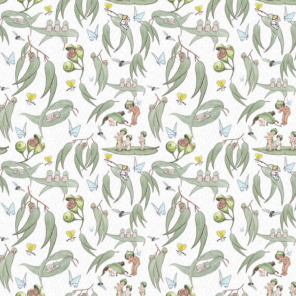 May Gibbs Garden Playtime - Gumleaf White