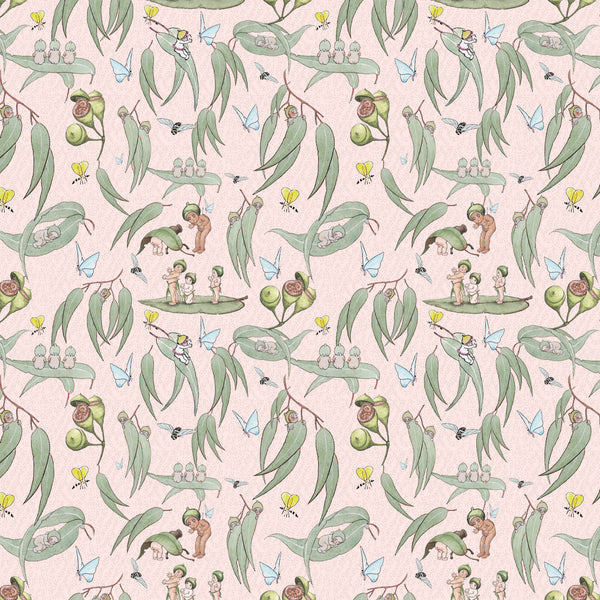 May Gibbs Garden Playtime - Gumleaf Pink