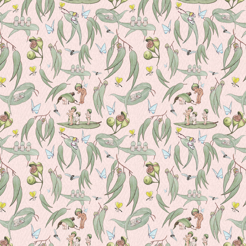 May Gibbs Garden Playtime - Gumleaf Pink