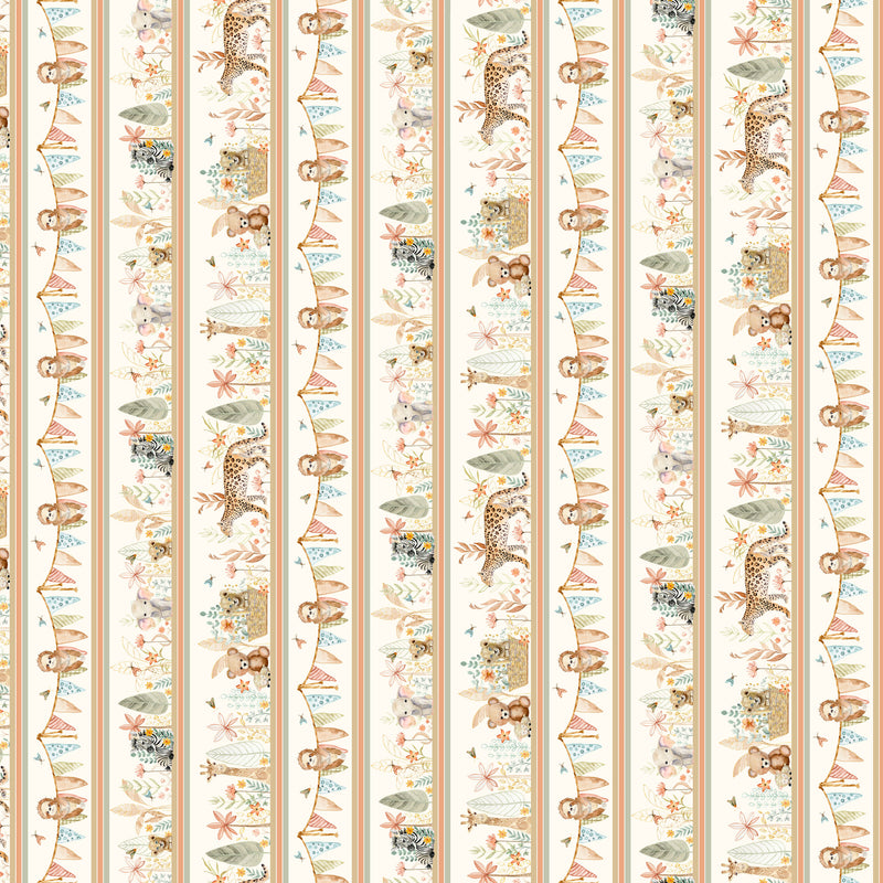 Mini Menagerie - Scenic Jungle Stripe