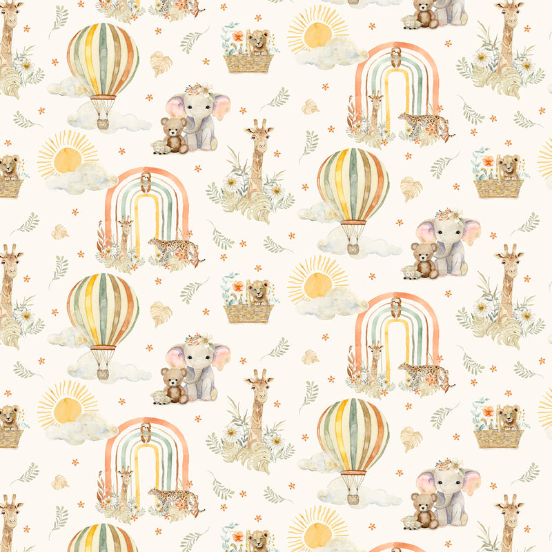 Mini Menagerie - Wild Animal Allover - Cream