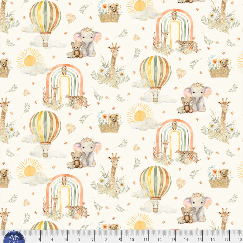 Mini Menagerie - Wild Animal Allover - Cream