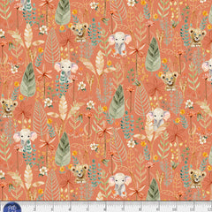 Mini Menagerie - Packed Animal Allover - Orange