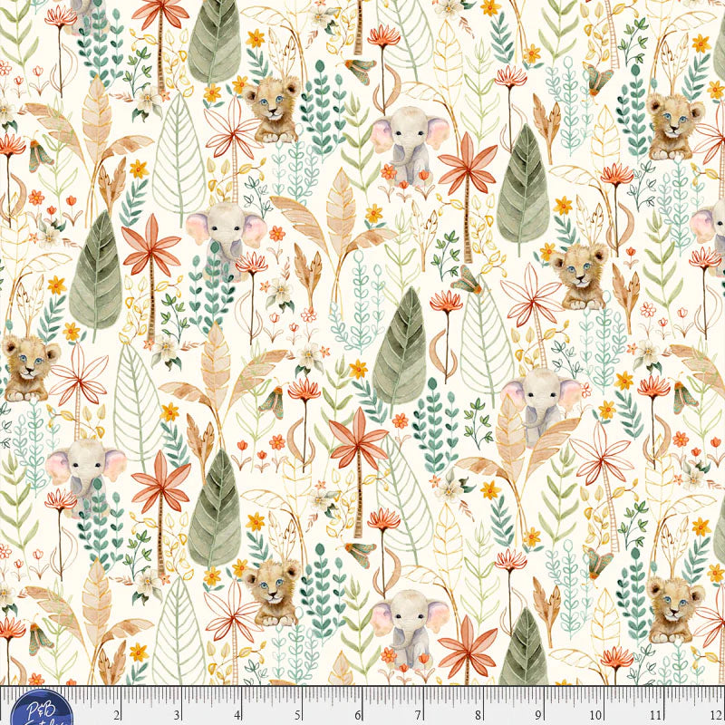 Mini Menagerie - Packed Animal Allover - Cream