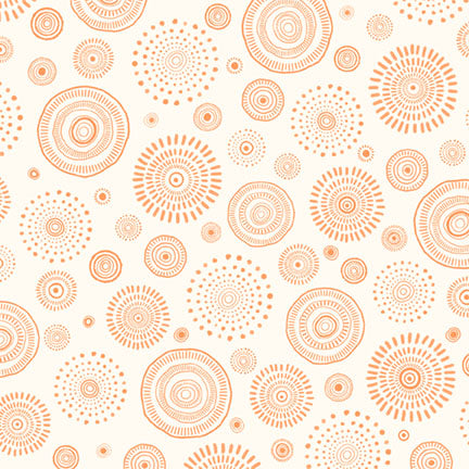 Mini Menagerie - Tossed Geo Wheels - Cream/Orange