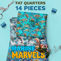 Marine Marvels Fat Quarter Bundle - 14 piece
