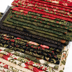 Merry Manor Metallic Fat Quarter Bundle - 26 pieces