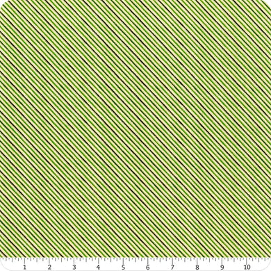 Holiday Charms - Christmas Stripes Green Metallic