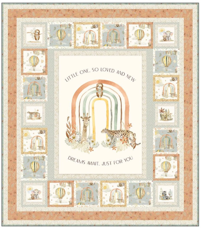 Mini Menagerie Panel Quilt Kit