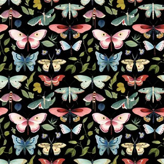 Moths on Ebony - DV6726